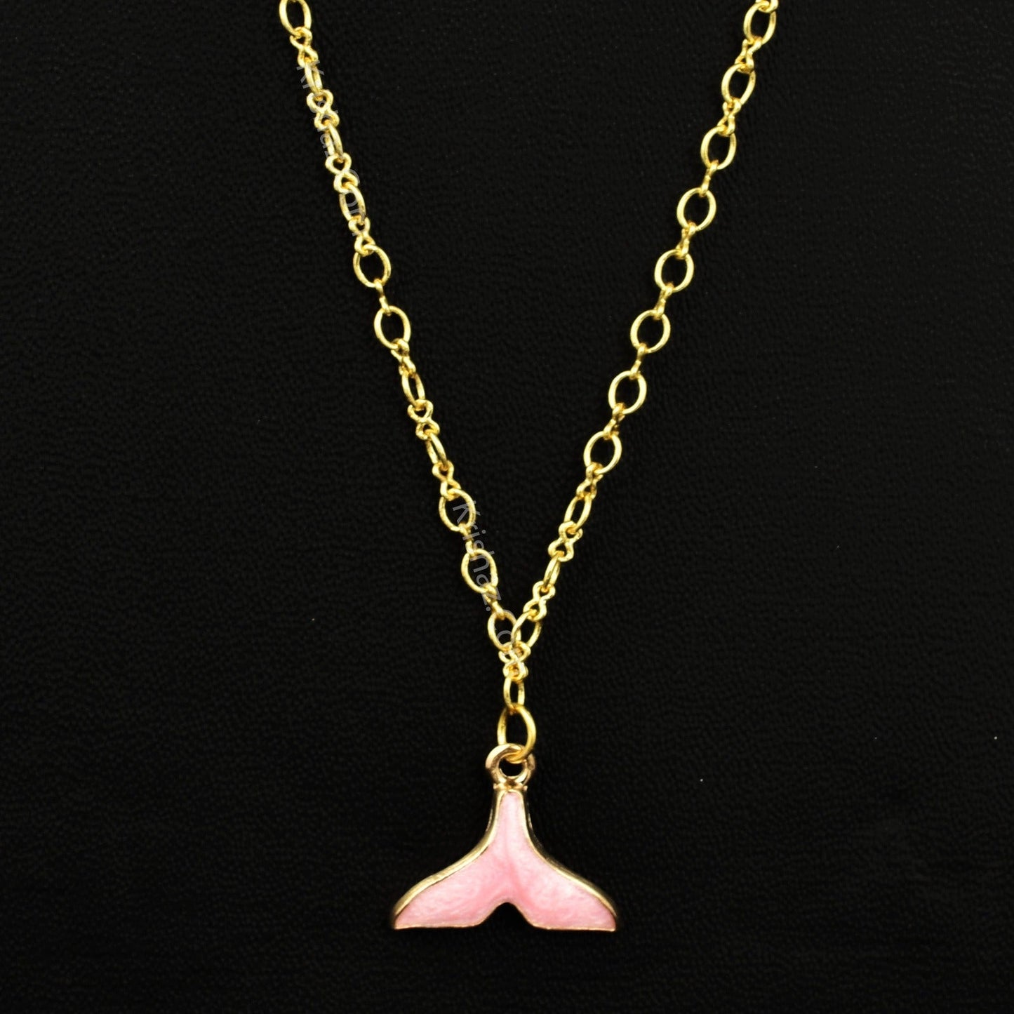 Gold Figure 8 Dainty Chains with Fish Tale charms