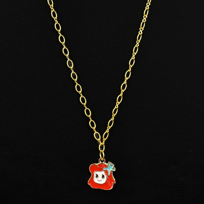 Gold Figure 8 Dainty Chains with Ariel  charms