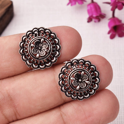 A Pair of Oxidized Silver Adjustable Ethnic Toe Rings - Krishaz