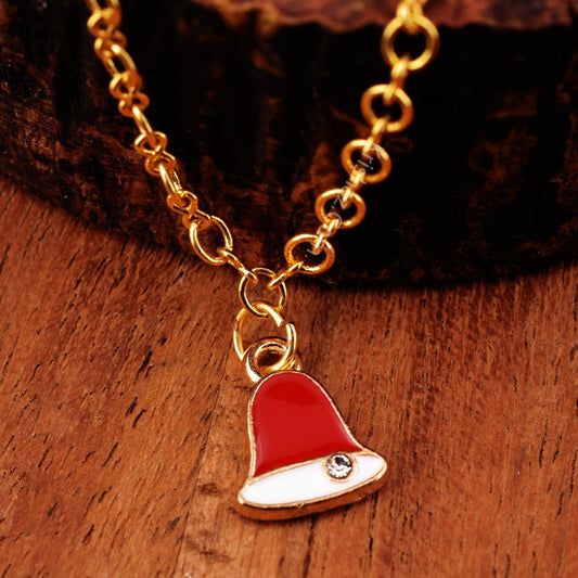 Gold Figure 8 Chain with Christmas charms