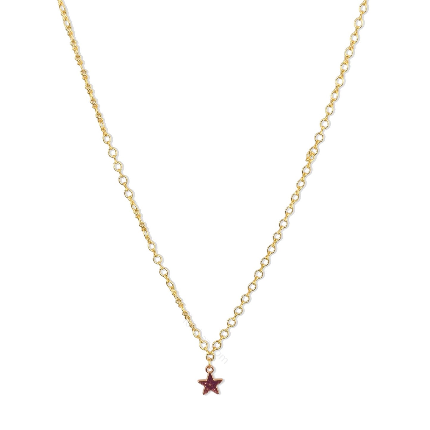 Gold Figure 8 Chain with Star charms