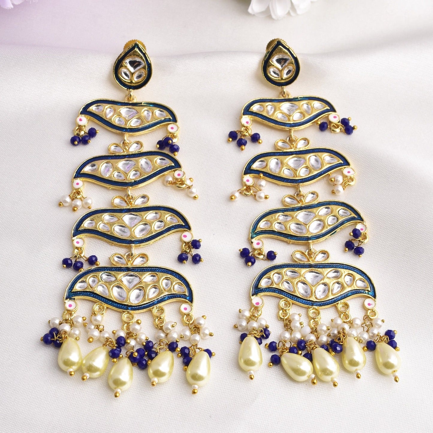 Sunehri Beautiful Golden Dangler Earrings