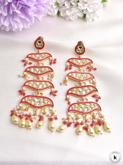 Sunehri Beautiful Golden Dangler Earrings