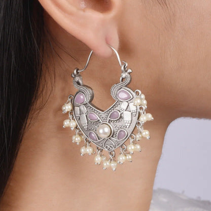 Mridul Peacock Dangler Earrings