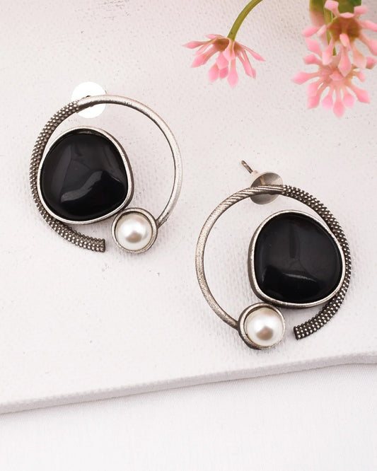 Moh Circular Stud Earrings