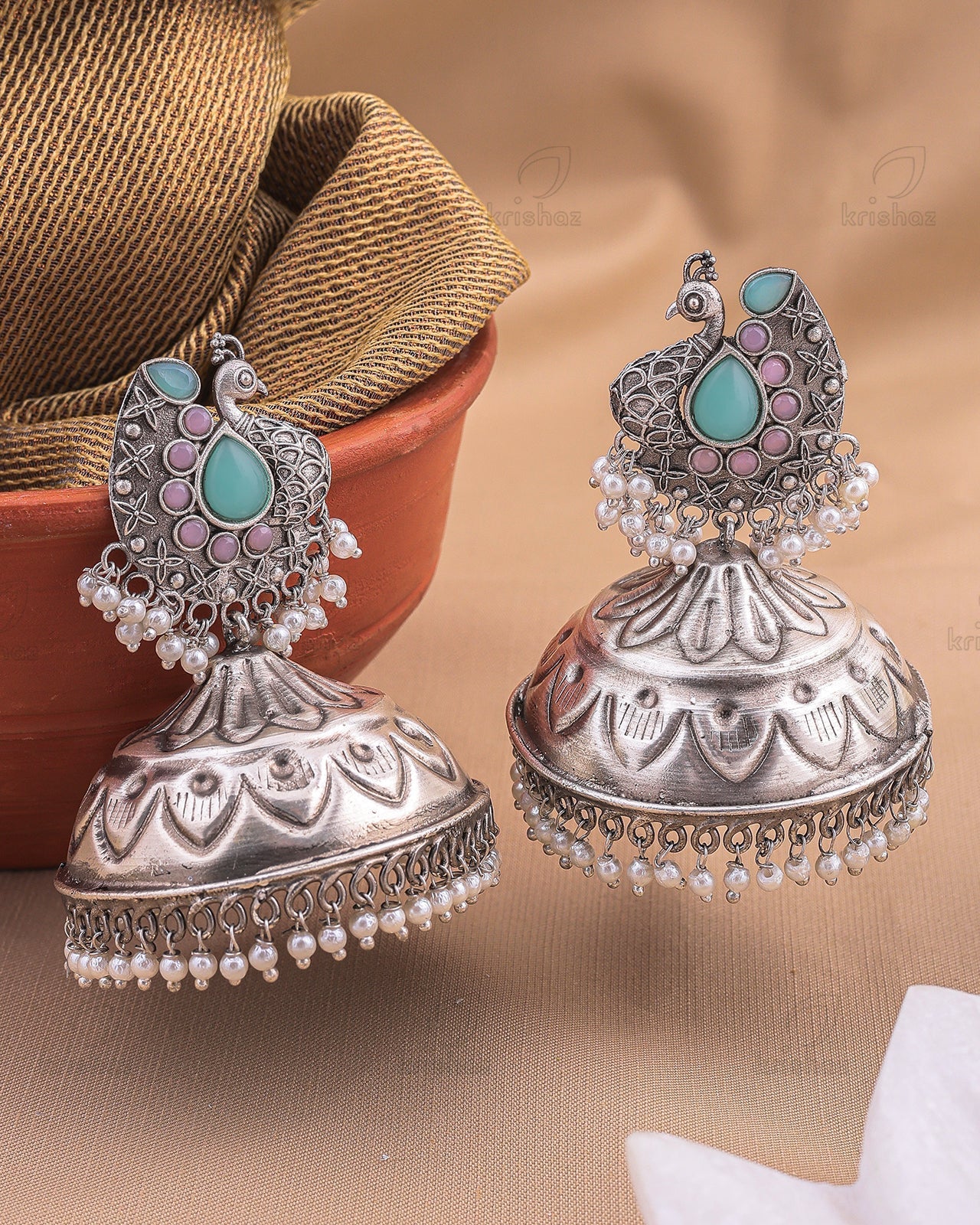 Kaya Jhumki Earrings