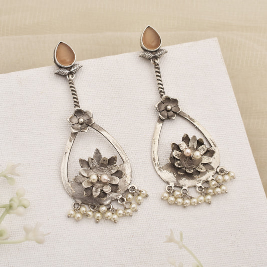 Madhavi Floral Dangler Earrings