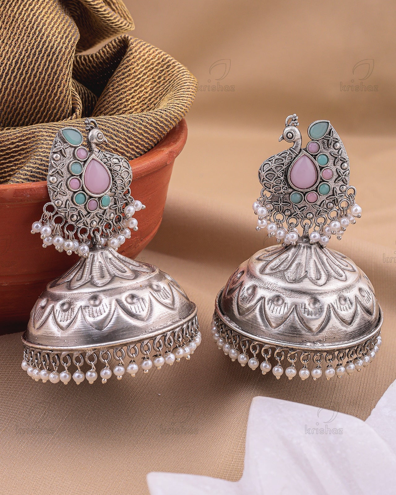 Kaya Jhumki Earrings