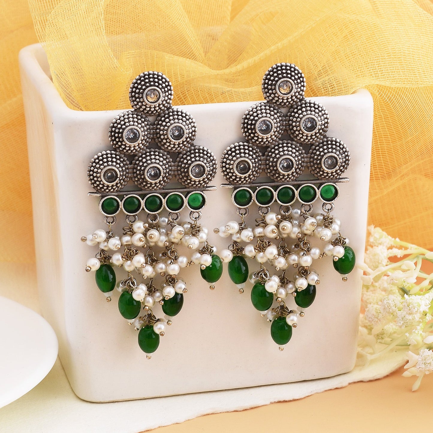 Trishna Ethnic Dangler Earrings